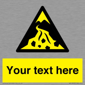 Custom Warning: Debris flow zone